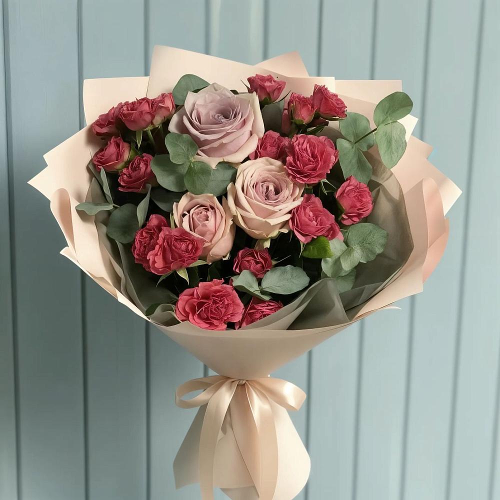Букет цветов из: Гвоздики и Розы в Уркарахе