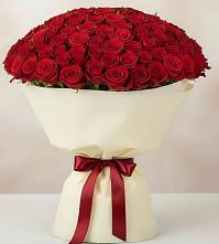 Букет 101 Красная роза Милано в Уркарахе