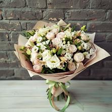 Букет цветов из:  Альстромерии, Розы и Хризантемы в Уркарахе