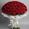 Букет 101 Красная роза Блэк Мэджик в Уркарахе