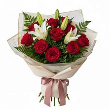 Букет цветов из:  Лилии и Розы #REPLACE_PRED# Уркарахе