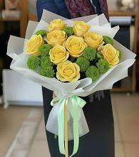 Букет цветов из:  Хризантемы и Розы в Уркарахе