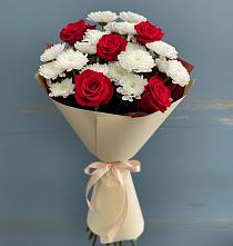 Букет цветов из:  Розы и Хризантемы в Уркарахе