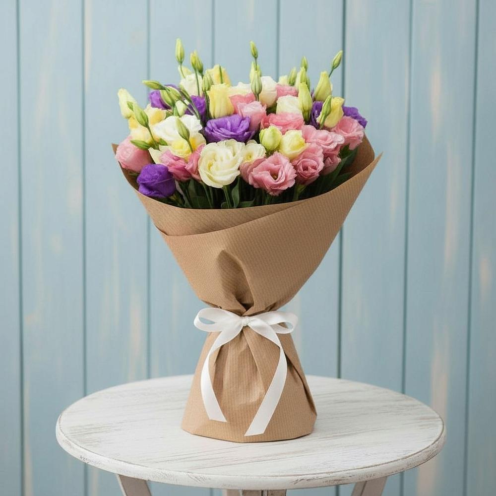 Букет цветов из: Лизиантусы в Уркарахе