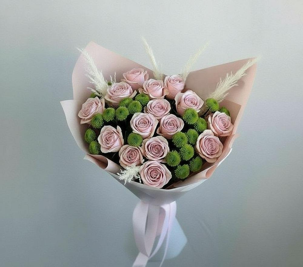 Букет цветов из: Розы и Хризантемы в Уркарахе