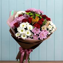 Букет цветов из:  Розы, Хризантемы и Альстромерии в Уркарахе