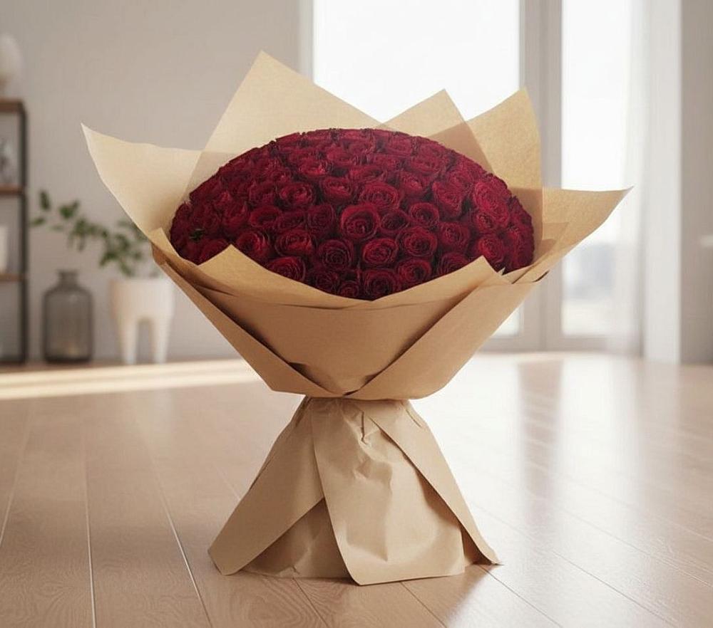 Букет 101 Красная роза в Уркарахе