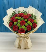 Букет цветов из:  Розы и Хризантемы в Уркарахе