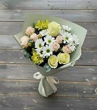 Букет цветов из:  Альстромерии, Розы и Хризантемы в Уркарахе