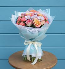 Букет цветов из:  Хризантемы и Розы в Уркарахе