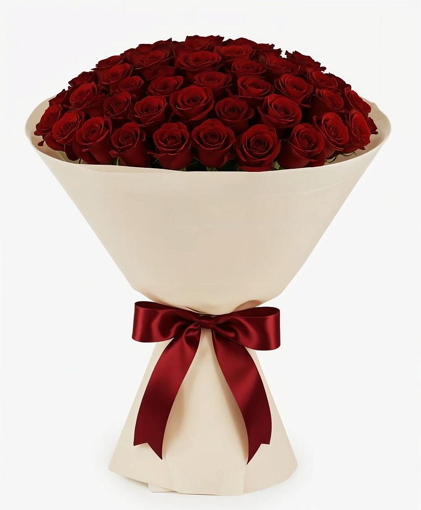 Букет 101 Бордовая роза Блэк Бакарра в Уркарахе