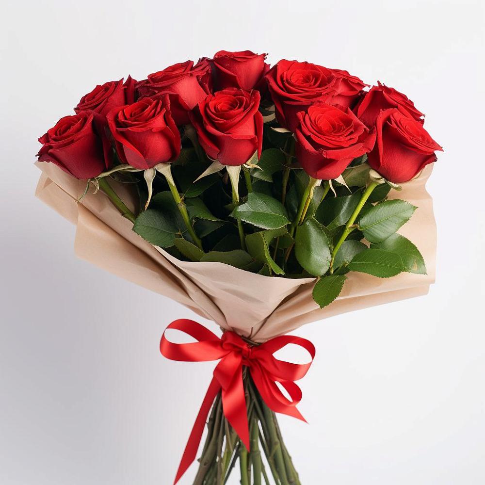 Букет 11 Красных роз Эдлесс Лав в Уркарахе